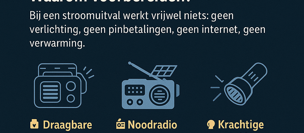 Voorbereid op een stroomstoring? Dit heb je nodig