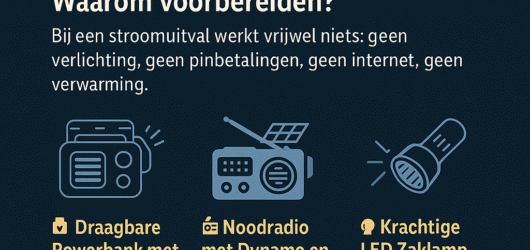 Voorbereid op een stroomstoring? Dit heb je nodig